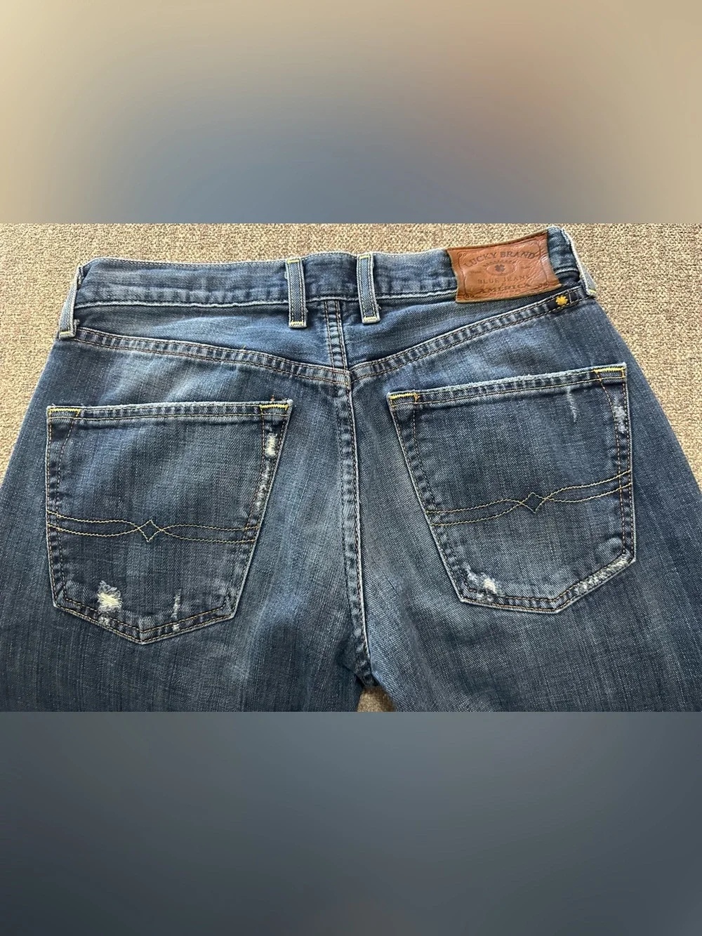 Lucky Brand Men’s Jeans 29 x 34 221 Original Straight OL Wilder Ranch Button Fly